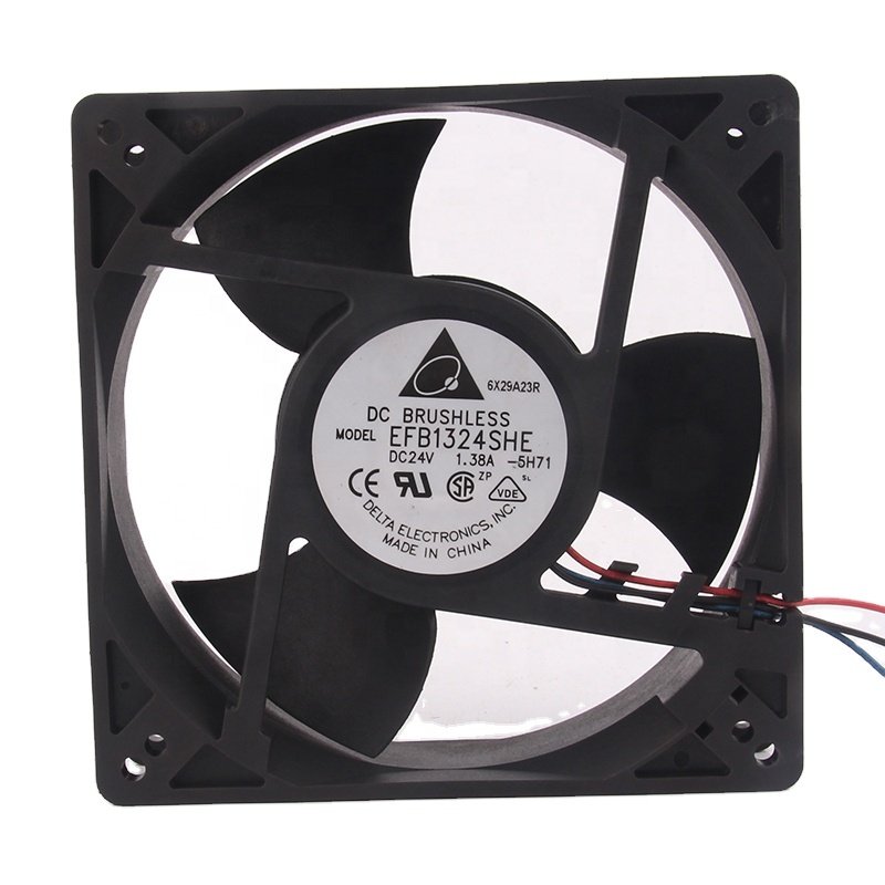 DELTA EFB1324SHE 12V 48V DC24V 1.38a EC AC 127X127X38 12cm 12738 Large air Volume Axial Industrial Centrifugal Cooling Fan